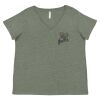 Curvy Collection Women's Fine Jersey V-Neck Tee Thumbnail