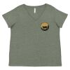 Curvy Collection Women's Fine Jersey V-Neck Tee Thumbnail
