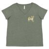 Curvy Collection Women's Fine Jersey V-Neck Tee Thumbnail