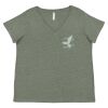 Curvy Collection Women's Fine Jersey V-Neck Tee Thumbnail