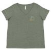 Curvy Collection Women's Fine Jersey V-Neck Tee Thumbnail