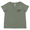 Curvy Collection Women's Fine Jersey V-Neck Tee Thumbnail