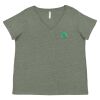 Curvy Collection Women's Fine Jersey V-Neck Tee Thumbnail