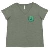 Curvy Collection Women's Fine Jersey V-Neck Tee Thumbnail
