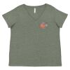 Curvy Collection Women's Fine Jersey V-Neck Tee Thumbnail