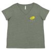 Curvy Collection Women's Fine Jersey V-Neck Tee Thumbnail
