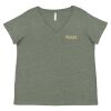Curvy Collection Women's Fine Jersey V-Neck Tee Thumbnail