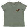 Curvy Collection Women's Fine Jersey V-Neck Tee Thumbnail