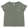 Curvy Collection Women's Fine Jersey V-Neck Tee Thumbnail