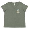 Curvy Collection Women's Fine Jersey V-Neck Tee Thumbnail