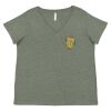 Curvy Collection Women's Fine Jersey V-Neck Tee Thumbnail