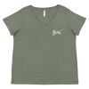 Curvy Collection Women's Fine Jersey V-Neck Tee Thumbnail