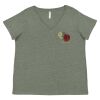 Curvy Collection Women's Fine Jersey V-Neck Tee Thumbnail