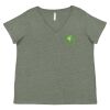 Curvy Collection Women's Fine Jersey V-Neck Tee Thumbnail