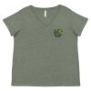 Curvy Collection Women's Fine Jersey V-Neck Tee Thumbnail