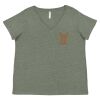 Curvy Collection Women's Fine Jersey V-Neck Tee Thumbnail