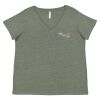 Curvy Collection Women's Fine Jersey V-Neck Tee Thumbnail