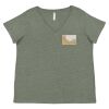 Curvy Collection Women's Fine Jersey V-Neck Tee Thumbnail