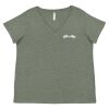 Curvy Collection Women's Fine Jersey V-Neck Tee Thumbnail