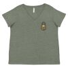 Curvy Collection Women's Fine Jersey V-Neck Tee Thumbnail