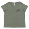 Curvy Collection Women's Fine Jersey V-Neck Tee Thumbnail