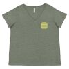 Curvy Collection Women's Fine Jersey V-Neck Tee Thumbnail