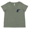 Curvy Collection Women's Fine Jersey V-Neck Tee Thumbnail