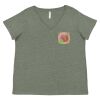 Curvy Collection Women's Fine Jersey V-Neck Tee Thumbnail