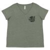 Curvy Collection Women's Fine Jersey V-Neck Tee Thumbnail
