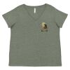 Curvy Collection Women's Fine Jersey V-Neck Tee Thumbnail