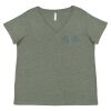 Curvy Collection Women's Fine Jersey V-Neck Tee Thumbnail