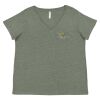 Curvy Collection Women's Fine Jersey V-Neck Tee Thumbnail