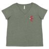 Curvy Collection Women's Fine Jersey V-Neck Tee Thumbnail