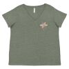 Curvy Collection Women's Fine Jersey V-Neck Tee Thumbnail