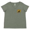 Curvy Collection Women's Fine Jersey V-Neck Tee Thumbnail