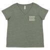 Curvy Collection Women's Fine Jersey V-Neck Tee Thumbnail
