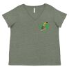 Curvy Collection Women's Fine Jersey V-Neck Tee Thumbnail