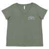 Curvy Collection Women's Fine Jersey V-Neck Tee Thumbnail