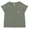 Curvy Collection Women's Fine Jersey V-Neck Tee Thumbnail