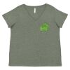 Curvy Collection Women's Fine Jersey V-Neck Tee Thumbnail