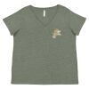 Curvy Collection Women's Fine Jersey V-Neck Tee Thumbnail