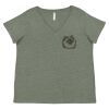 Curvy Collection Women's Fine Jersey V-Neck Tee Thumbnail
