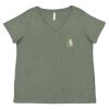 Curvy Collection Women's Fine Jersey V-Neck Tee Thumbnail