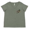 Curvy Collection Women's Fine Jersey V-Neck Tee Thumbnail