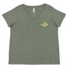 Curvy Collection Women's Fine Jersey V-Neck Tee Thumbnail