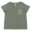 Curvy Collection Women's Fine Jersey V-Neck Tee Thumbnail
