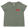 Curvy Collection Women's Fine Jersey V-Neck Tee Thumbnail