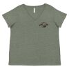 Curvy Collection Women's Fine Jersey V-Neck Tee Thumbnail