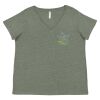 Curvy Collection Women's Fine Jersey V-Neck Tee Thumbnail