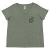Curvy Collection Women's Fine Jersey V-Neck Tee Thumbnail